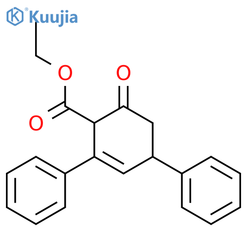 2-Cyclohexene-1-carboxylic acid, 6-oxo-2,4-diphenyl-, ethyl ester structure