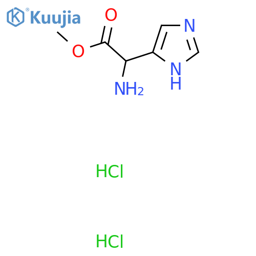 methyl 2-amino-2-(1H-imidazol-4-yl)acetate dihydrochloride structure