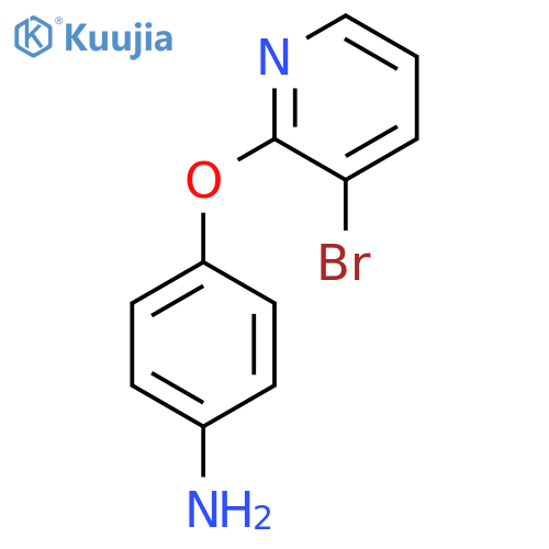 4-(3-Bromopyridin-2-yloxy)benzenamine structure