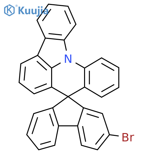 2-Bromospiro[fluorene-9,8'-indolo[3,2,1-de]acridine] structure