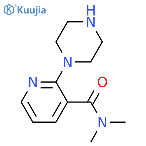 N,N-Dimethyl-2-piperazin-1-yl-nicotinamide structure