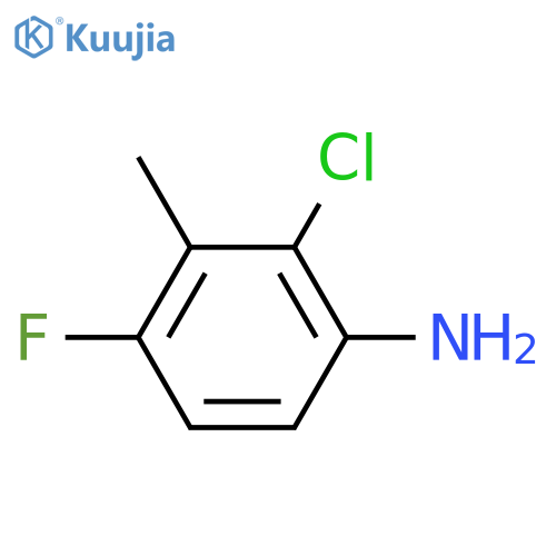 2-Chloro-4-fluoro-3-methylaniline structure