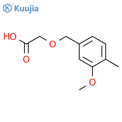 2-(3-methoxy-4-methylphenyl)methoxyacetic acid structure