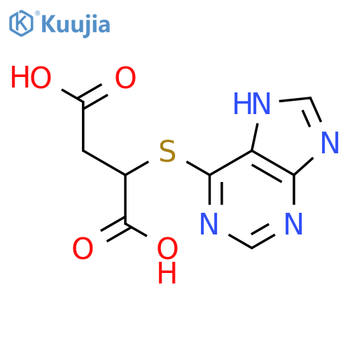 2-(7H-purin-6-ylsulfanyl)butanedioic Acid structure