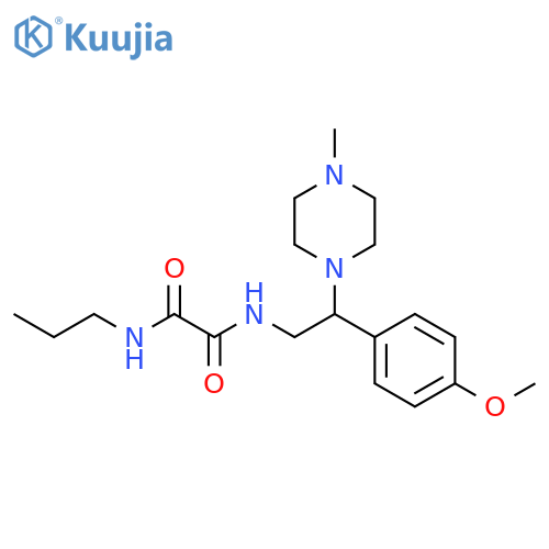 N'-2-(4-methoxyphenyl)-2-(4-methylpiperazin-1-yl)ethyl-N-propylethanediamide structure