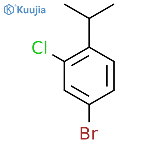 4-Bromo-2-chloro-1-(propan-2-yl)benzene structure