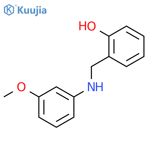2-{(3-methoxyphenyl)aminomethyl}phenol structure