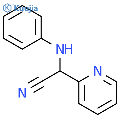 2-(phenylamino)-2-(pyridin-2-yl)acetonitrile structure