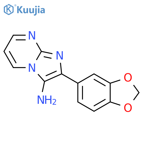 2-BENZO[1,3]DIOXOL-5-YL-IMIDAZO[1,2-A]PYRIMIDIN-3-YLAMINE structure