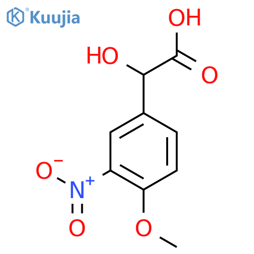 2-hydroxy-2-(4-methoxy-3-nitrophenyl)acetic acid structure