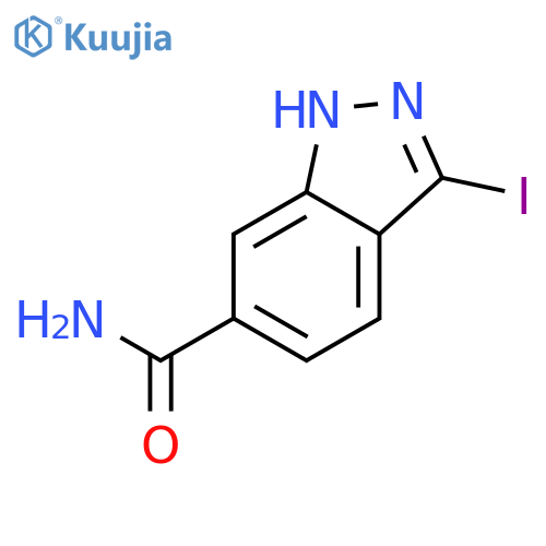 3-Iodo-1H-indazole-6-carboxamide structure
