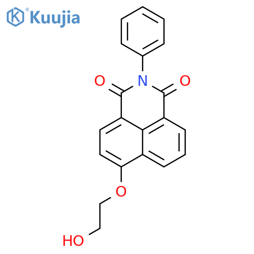 1H-BENZ[DE]ISOQUINOLINE-1,3(2H)-DIONE, 6-(2-HYDROXYETHOXY)-2-PHENYL- structure