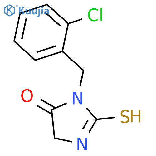 1-(2-Chlorophenyl)methyl-2-sulfanyl-4,5-dihydro-1H-imidazol-5-one structure