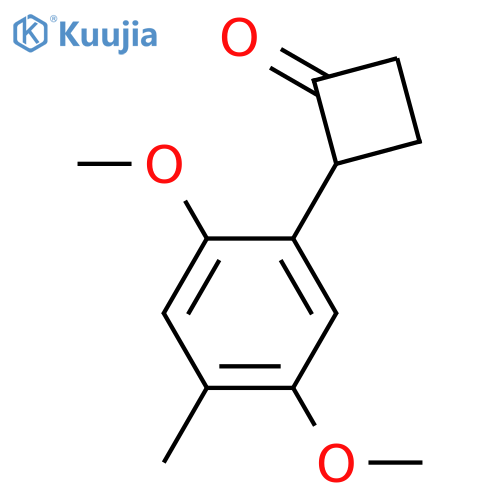 Cyclobutanone, 2-(2,5-dimethoxy-4-methylphenyl)- structure