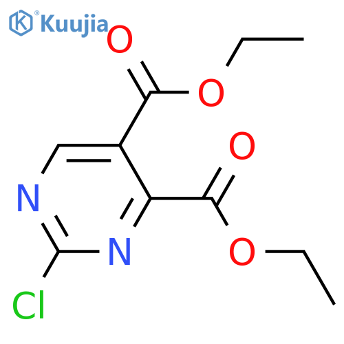 Diethyl 2-chloropyrimidine-4,5-dicarboxylate structure
