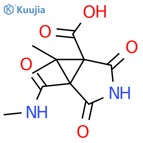 6,6-Dimethyl-5-(methylcarbamoyl)-2,4-dioxo-3-azabicyclo[3.1.0]hexane-1-carboxylic acid structure