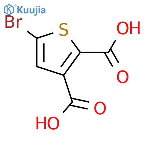 5-Bromothiophene-2,3-dicarboxylic acid structure