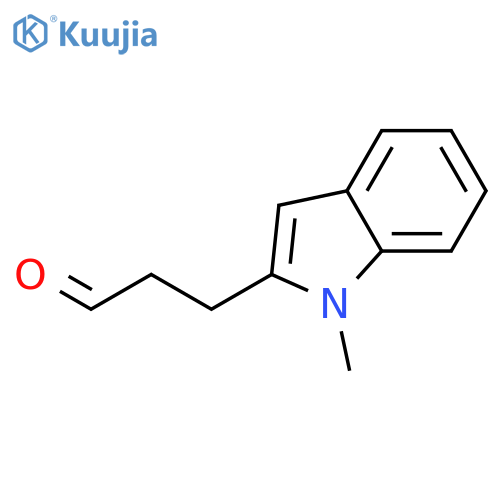3-(1-methyl-1H-indol-2-yl)propanal structure