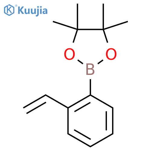 2-(2-Ethenylphenyl)-4,4,5,5-tetramethyl-1,3,2-dioxaborolane structure