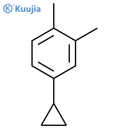 4-cyclopropyl-1,2-dimethylBenzene structure