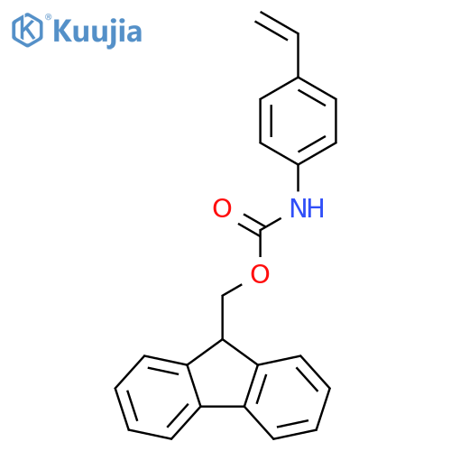 Carbamic acid, (4-ethenylphenyl)-, 9H-fluoren-9-ylmethyl ester structure