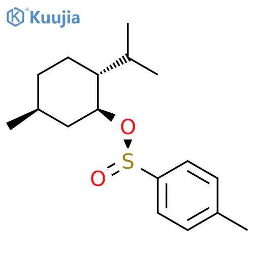 Benzenesulfinic acid, 4-methyl-, (1S,2R,5S)-5-methyl-2-(1-methylethyl)cyclohexyl ester, [S(S)]- structure