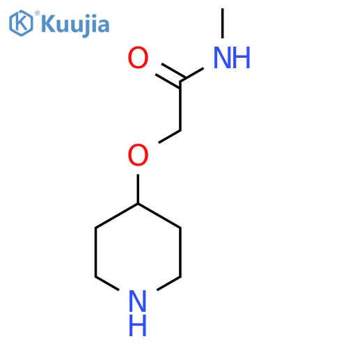 N-Methyl-2-(piperidin-4-yloxy)acetamide structure