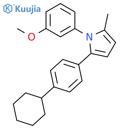 2-(4-cyclohexylphenyl)-1-(3-methoxyphenyl)-5-methyl-1H-pyrrole structure