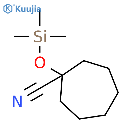 Cycloheptanecarbonitrile, 1-[(trimethylsilyl)oxy]- structure