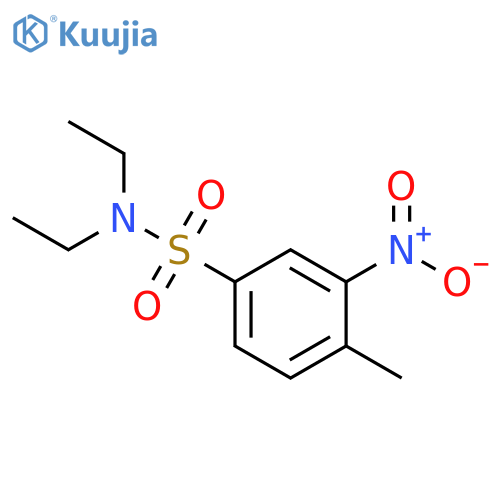 N,N-Diethyl-4-methyl-3-nitrobenzenesulfonamide structure