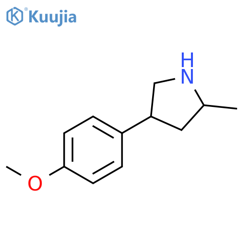4-(4-methoxyphenyl)-2-methylpyrrolidine structure