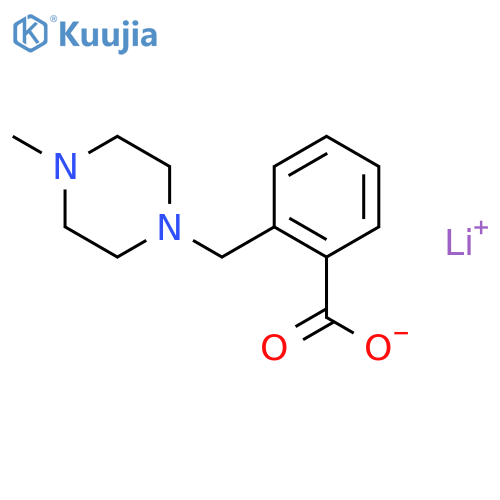 Lithium 2-(4-Methylpiperazin-1-yl)methylbenzoate structure