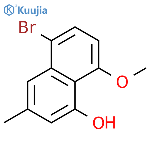 1-Naphthalenol, 5-bromo-8-methoxy-3-methyl- structure