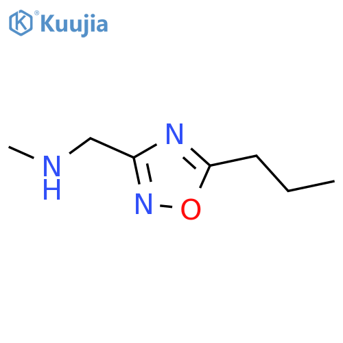 N-Methyl-1-(5-propyl-1,2,4-oxadiazol-3-yl)methanamine structure