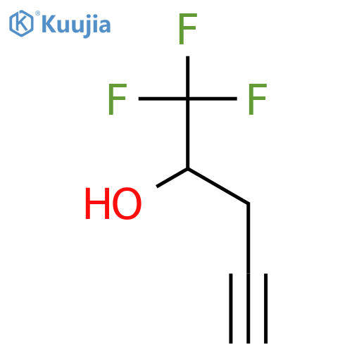 1,1,1-trifluoropent-4-yn-2-ol structure