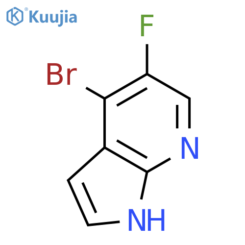 4-bromo-5-fluoro-1h-pyrrolo[2,3-b]pyridine structure