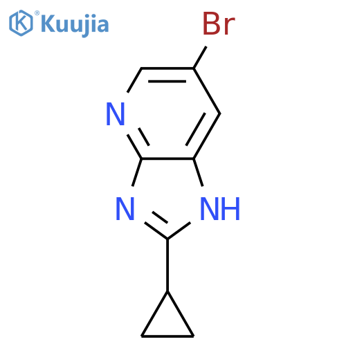 6-bromo-2-cyclopropyl-3H-imidazo[4,5-b]pyridine structure