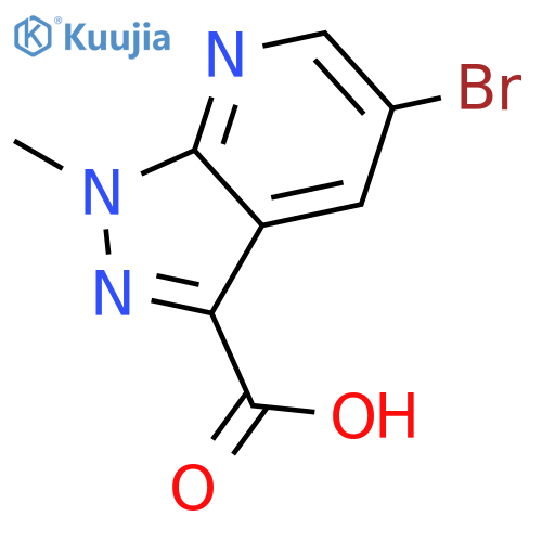 5-bromo-1-methyl-1H-pyrazolo[3,4-b]pyridine-3-carboxylic acid structure