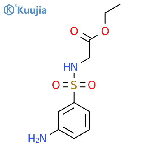 Ethyl 2-(3-aminobenzenesulfonamido)acetate structure