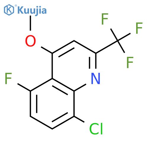 8-chloro-5-fluoro-4-methoxy-2-(trifluoromethyl)quinoline structure