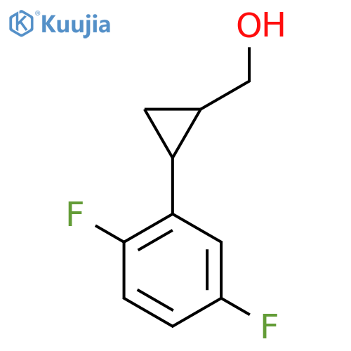 [2-(2,5-Difluorophenyl)cyclopropyl]methanol structure