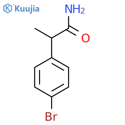 2-(4-Bromophenyl)propanamide structure