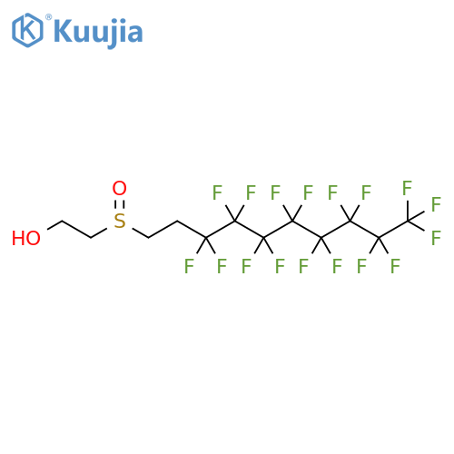 Ethanol, 2-[(3,3,4,4,5,5,6,6,7,7,8,8,9,9,10,10,10-heptadecafluorodecyl)sulfinyl]- structure