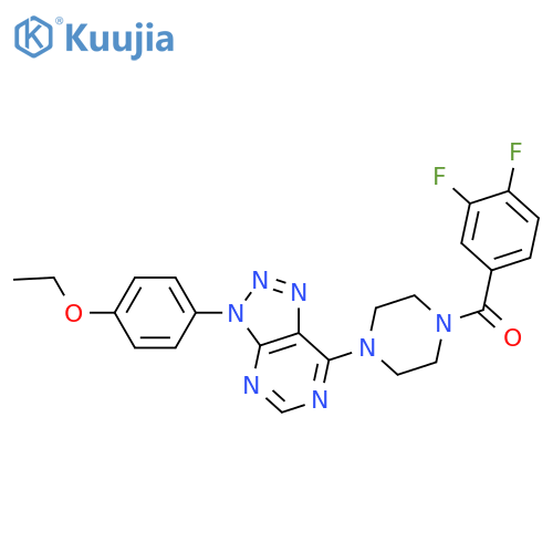 1-(3,4-difluorobenzoyl)-4-3-(4-ethoxyphenyl)-3H-1,2,3triazolo4,5-dpyrimidin-7-ylpiperazine structure