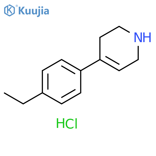 4-(4-ethylphenyl)-1,2,3,6-tetrahydropyridine hydrochloride structure
