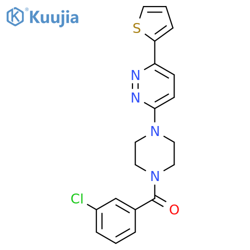 3-4-(3-chlorobenzoyl)piperazin-1-yl-6-(thiophen-2-yl)pyridazine structure