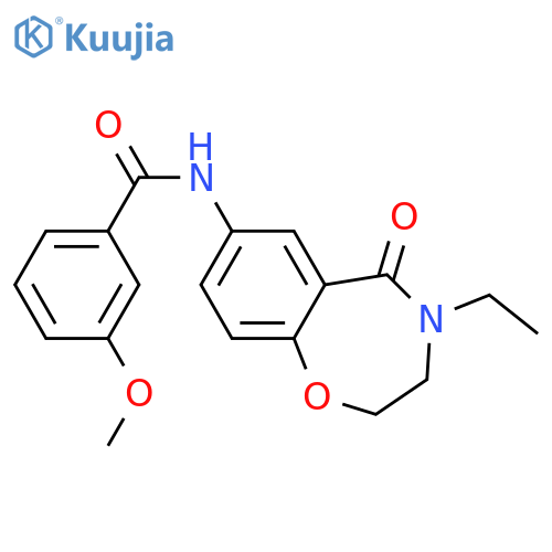 N-(4-ethyl-5-oxo-2,3,4,5-tetrahydro-1,4-benzoxazepin-7-yl)-3-methoxybenzamide structure