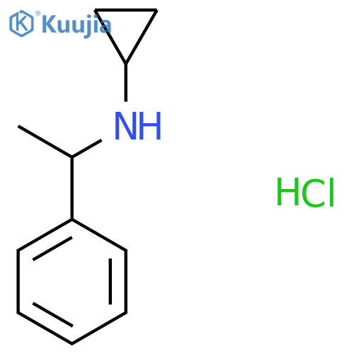 N-(1-Phenylethyl)cyclopropanamine hydrochloride structure