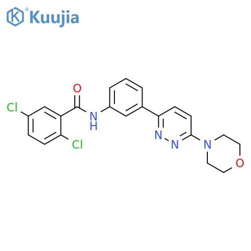 2,5-dichloro-N-{3-6-(morpholin-4-yl)pyridazin-3-ylphenyl}benzamide structure