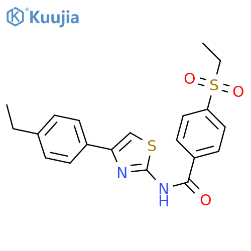4-(ethanesulfonyl)-N-4-(4-ethylphenyl)-1,3-thiazol-2-ylbenzamide structure